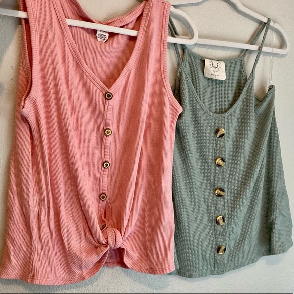 Fantastic Fawn Tops - Waffle Knit Tops